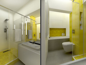 Mondrianowskie kolory - Łazienka, styl nowoczesny - zdjęcie od Pracownia InSide
