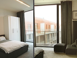 Męskie wnętrze - Sypialnia, styl minimalistyczny - zdjęcie od Pracownia InSide