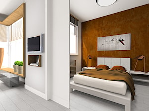Ciepło i przytulnie - Sypialnia, styl nowoczesny - zdjęcie od Pracownia InSide