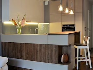 salon z aneksem kuchennym - zdjęcie od Kavalerka Studio