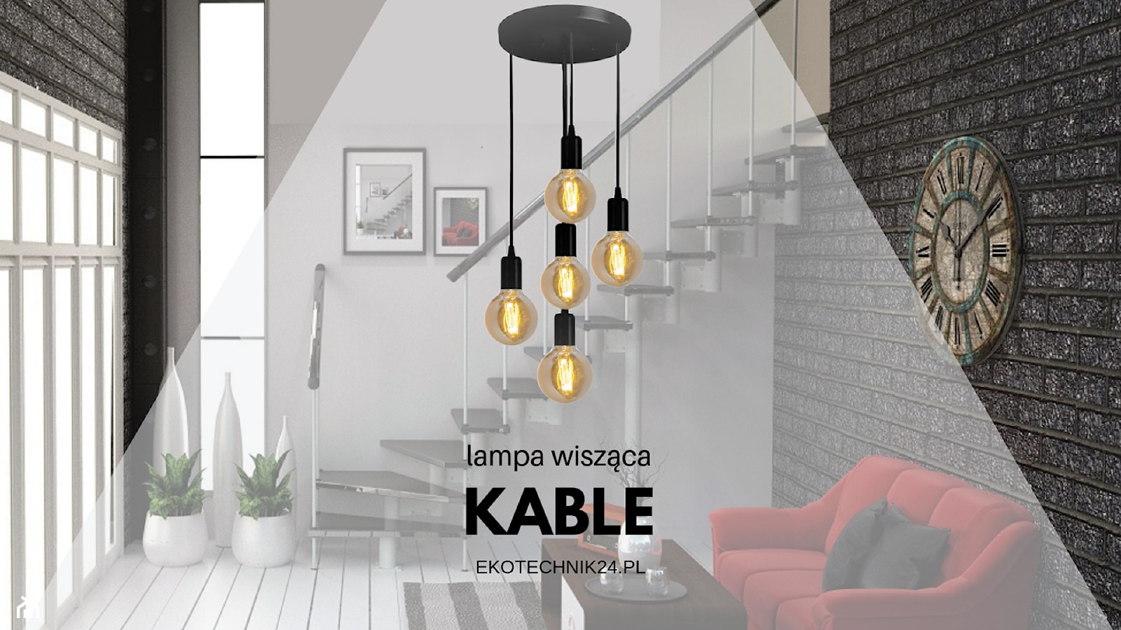 Lampa wisząca Kable - Ekotechnik24.pl - zdjęcie od 4FunDesign - Homebook