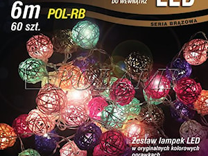 Lampki choinkowe LED - ratanowe kulki. - zdjęcie od 4FunDesign