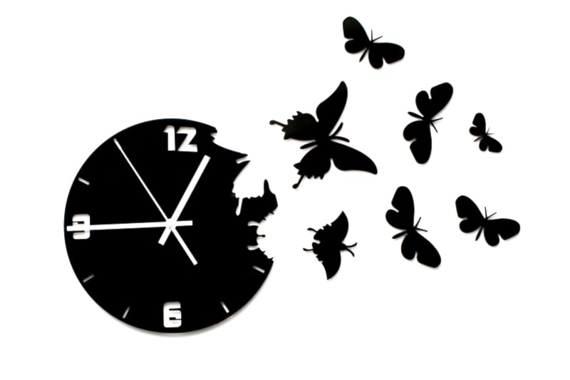Zegar ścienny Motyle. - zdjęcie od 4FunDesign