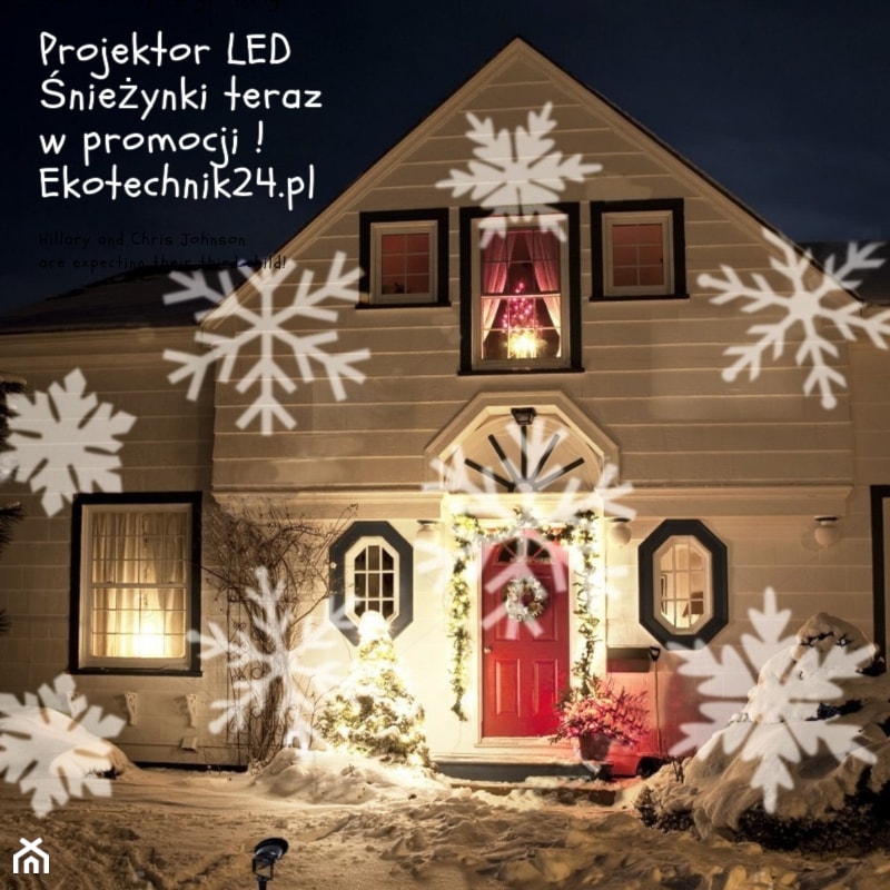 Świąteczny projektor LED Śnieżynki - zdjęcie od 4FunDesign - Homebook