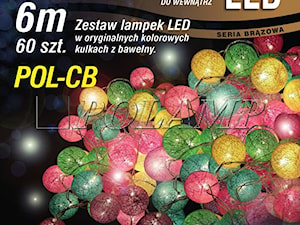 Lampki choinkowe LED - kulki z bawełny. - zdjęcie od 4FunDesign
