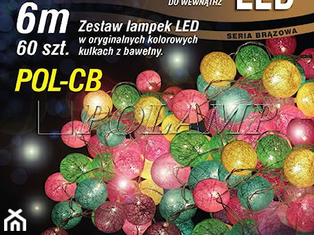 Aranżacje wnętrz - Salon: Lampki choinkowe LED - kulki z bawełny. - 4FunDesign. Przeglądaj, dodawaj i zapisuj najlepsze zdjęcia, pomysły i inspiracje designerskie. W bazie mamy już prawie milion fotografii!