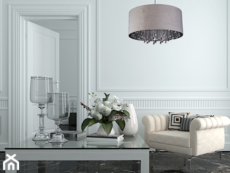 Aranżacje wnętrz - Salon: Lampa wisząca Crystal gray - silver. - 4FunDesign. Przeglądaj, dodawaj i zapisuj najlepsze zdjęcia, pomysły i inspiracje designerskie. W bazie mamy już prawie milion fotografii!