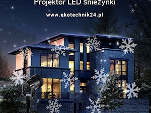 Projektor świateczny LED śnieżynki