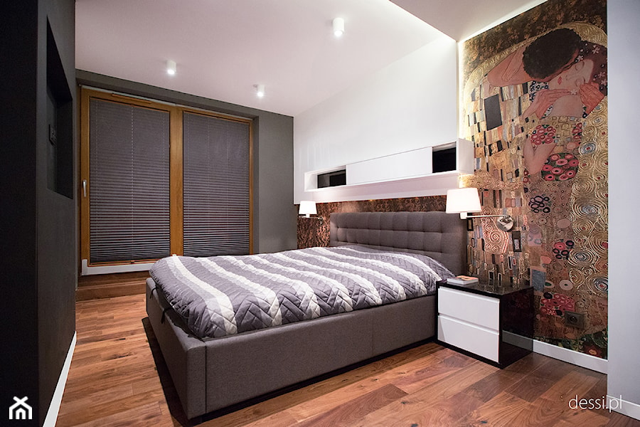 Naramowice mieszkanie 70m2 - Sypialnia, styl nowoczesny - zdjęcie od Dessi