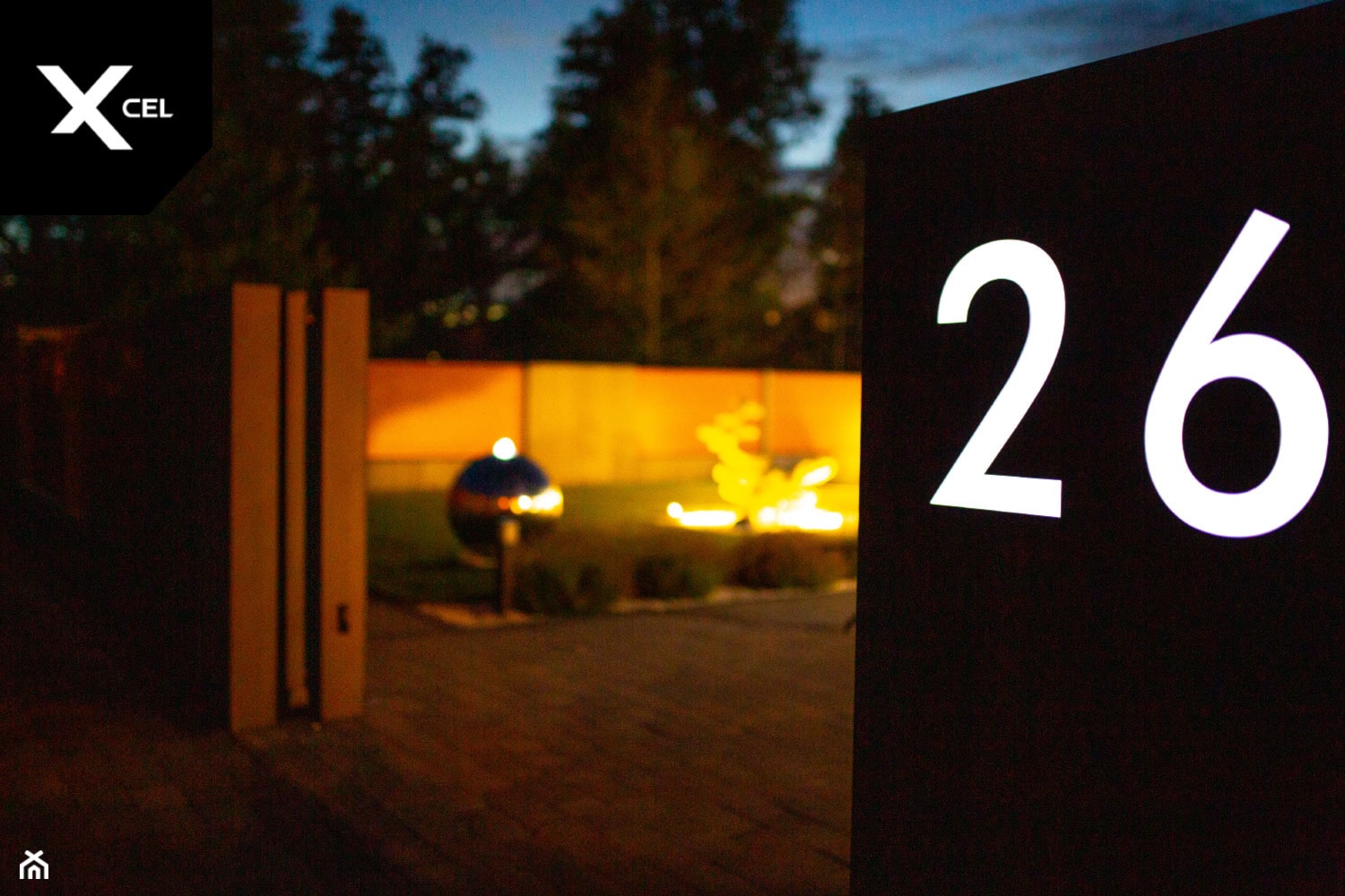 Podświetlany numer domu - zdjęcie od XCEL Ogrodzenia - Homebook