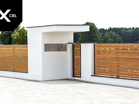 Aranżacje wnętrz - Ogród: Aluminiowe ogrodzenie Horizon Wood - XCEL Ogrodzenia. Przeglądaj, dodawaj i zapisuj najlepsze zdjęcia, pomysły i inspiracje designerskie. W bazie mamy już prawie milion fotografii!