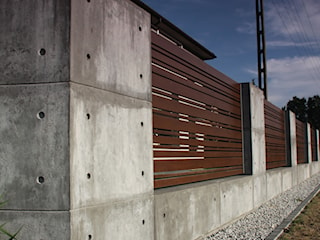 Concrete Jungle. Nowoczesne ogrodzenie z betonu i aluminium