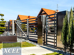 Minimalistyczne nowoczesne ogrodzenie aluminiowe Horizon Lite - zdjęcie od XCEL Ogrodzenia