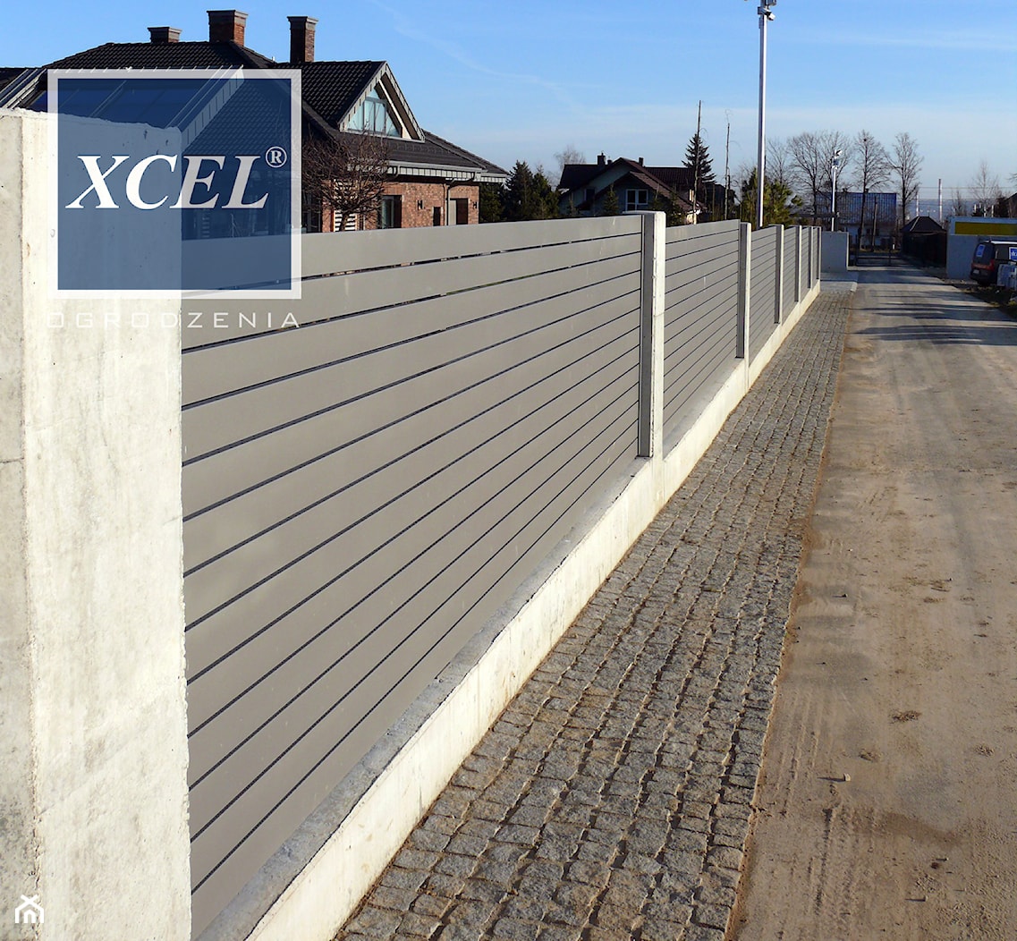 Ogrodzenie aluminiowe XCEL Horizon beton - zdjęcie od XCEL Ogrodzenia - Homebook