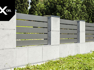 Concretely Black. Nowoczesne ogrodzenie z aluminium i betonu architektonicznego