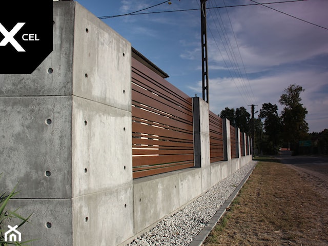 Concrete Jungle. Nowoczesne ogrodzenie z betonu i aluminium