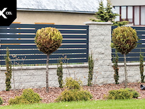 Poziome ogrodzenie grafitowe - zdjęcie od XCEL Ogrodzenia