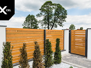 Aluminiowe ogrodzenie Horizon Wood - zdjęcie od XCEL Ogrodzenia