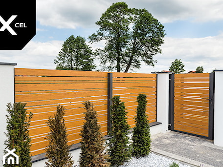 Aranżacje wnętrz - Ogród: Aluminiowe ogrodzenie Horizon Wood - XCEL Ogrodzenia. Przeglądaj, dodawaj i zapisuj najlepsze zdjęcia, pomysły i inspiracje designerskie. W bazie mamy już prawie milion fotografii!