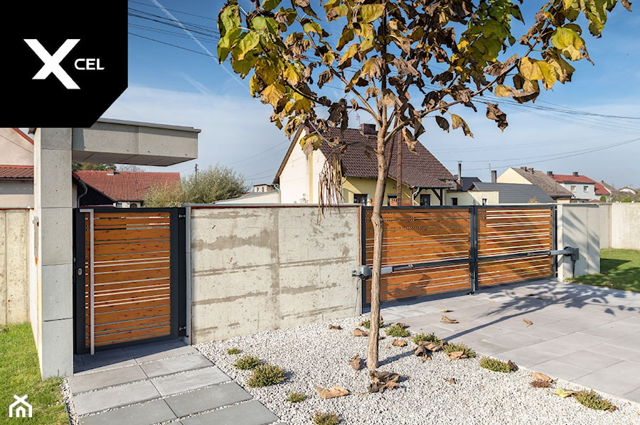 Ogrodzenie z betonu i aluminium - zdjęcie od XCEL Ogrodzenia