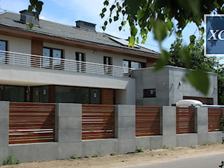 Ogrodzenie Horizon Wood   Beton Architektoniczny