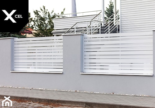 Ogrodzenie aluminiowe w kolorze białym - zdjęcie od XCEL Ogrodzenia