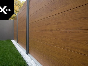 Ogrodzenie aluminiowe, które wygląda jak ogrodzenie drewniane - zdjęcie od XCEL Ogrodzenia