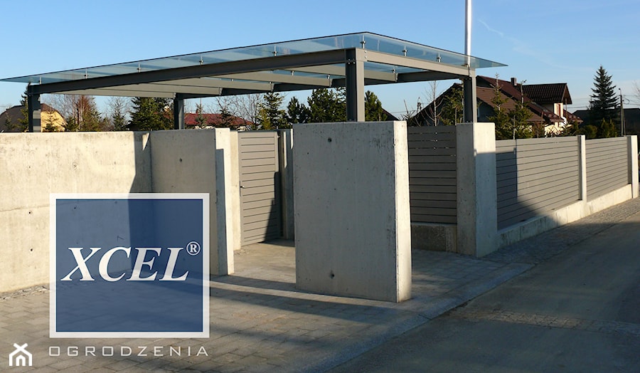 Ogrodzenie aluminiowe XCEL Horizon beton - zdjęcie od XCEL Ogrodzenia