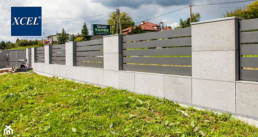 Nowoczesne Ogrodzenie Xcel Horizon Beton Architektoniczny Ogrodzenia - zdjęcie od XCEL Ogrodzenia