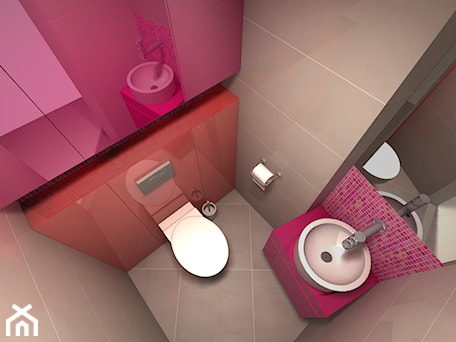 Aranżacje wnętrz - Łazienka: Mini WC - Design One Barbara Chociej. Przeglądaj, dodawaj i zapisuj najlepsze zdjęcia, pomysły i inspiracje designerskie. W bazie mamy już prawie milion fotografii!
