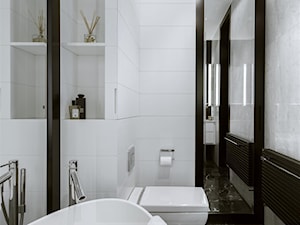 HOLA_20 - Średnia na poddaszu bez okna łazienka, styl nowoczesny - zdjęcie od HOLA DESIGN