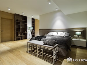 HOLA_28 - Duża biała sypialnia, styl nowoczesny - zdjęcie od HOLA DESIGN
