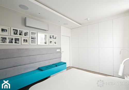 HOLA_23 - Średnia szara sypialnia, styl nowoczesny - zdjęcie od HOLA DESIGN