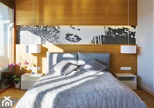 HOLA_21 - Średnia biała sypialnia, styl nowoczesny - zdjęcie od HOLA DESIGN