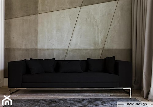 HOLA_5 - Małe w osobnym pomieszczeniu z sofą szare biuro, styl nowoczesny - zdjęcie od HOLA DESIGN