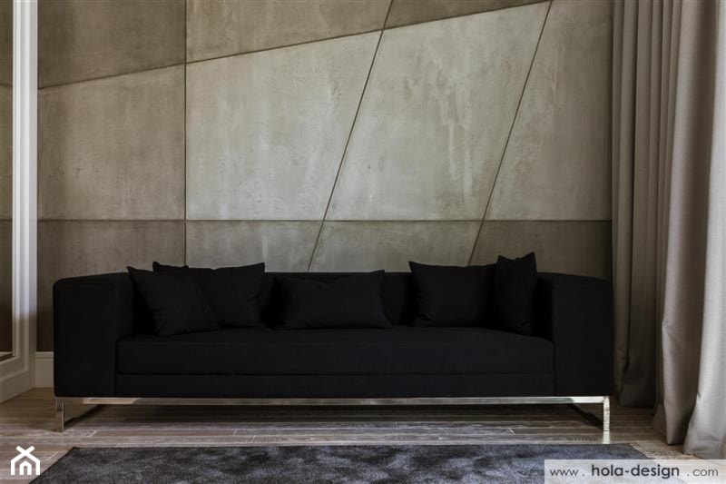 HOLA_5 - Małe w osobnym pomieszczeniu z sofą szare biuro, styl nowoczesny - zdjęcie od HOLA DESIGN - Homebook