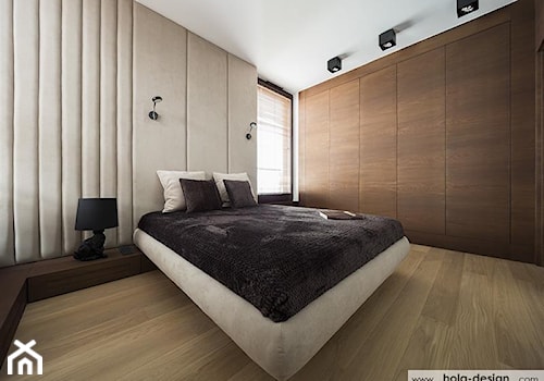 HOLA_14 - Średnia biała sypialnia, styl nowoczesny - zdjęcie od HOLA DESIGN
