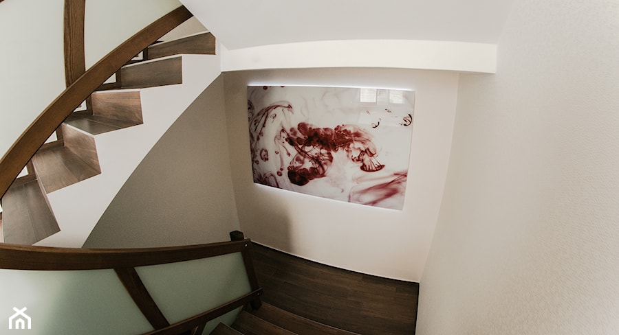 Realizacja salon + klatka schodowa - KONKURS - Schody, styl nowoczesny - zdjęcie od Ewa Weber - Pracownia Projektowa