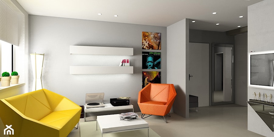 mieszkanie nowoczesne - Salon, styl nowoczesny - zdjęcie od BB Projekt