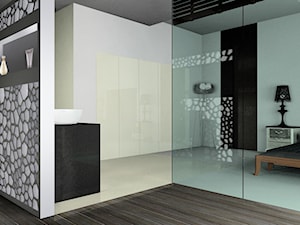 sypialnia z otwartą łazienką z jacuzzi - Sypialnia, styl nowoczesny - zdjęcie od BB Projekt