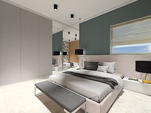 DOM NA ZŁOTNIE - Średnia szara sypialnia, styl nowoczesny - zdjęcie od LUIZA STAR