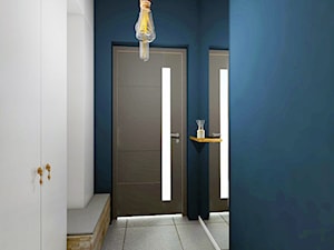 DOM NA ZŁOTNIE - Średni niebieski hol / przedpokój, styl nowoczesny - zdjęcie od LUIZA STAR