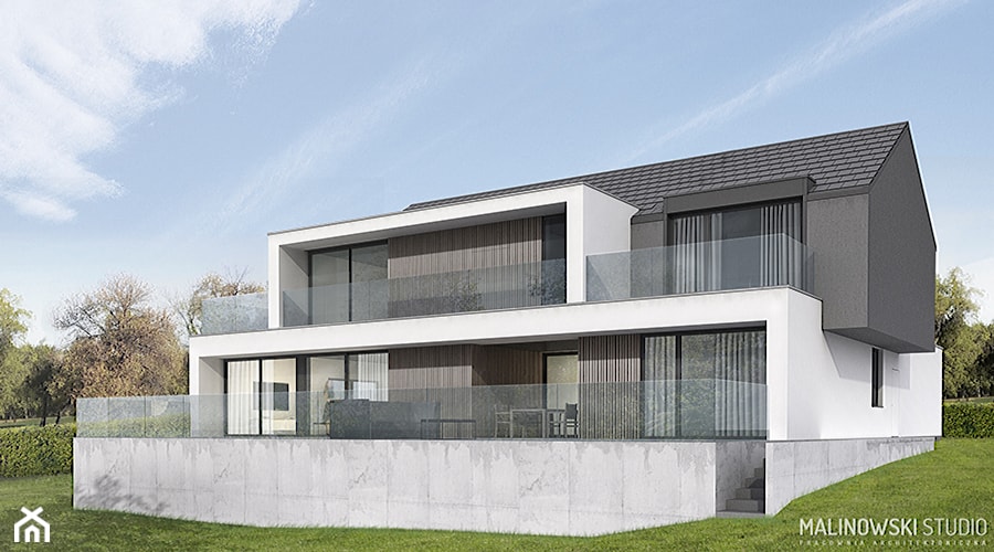 D07 - projekt domu nowoczesnego - zdjęcie od bartosz malinowski studio architektoniczne