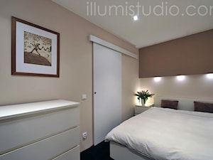 WNĘTRZA - zdjęcia z realizacji - Sypialnia, styl minimalistyczny - zdjęcie od ILLUMISTUDIO