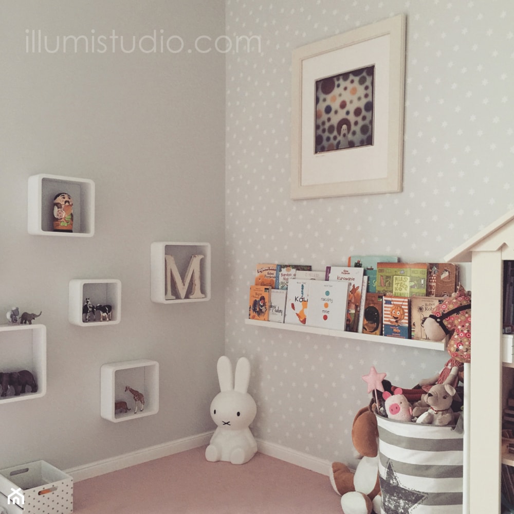 WNĘTRZA - zdjęcia z realizacji - Średni szary pokój dziecka dla dziecka dla dziewczynki, styl vintage - zdjęcie od ILLUMISTUDIO - Homebook