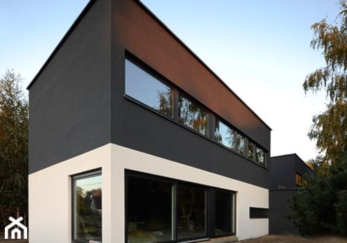 Duże jednopiętrowe nowoczesne domy jednorodzinne murowane, styl minimalistyczny - zdjęcie od ILLUMISTUDIO