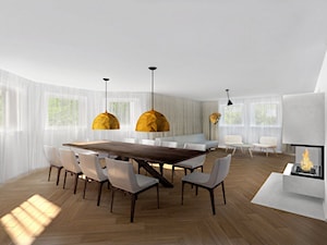 Projekt wnętrz Lipowa - Salon, styl minimalistyczny - zdjęcie od Pracownia Projektowa Architektury Krajobrazu Januszówka