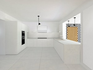Projekt wnętrz Lipowa - Kuchnia, styl minimalistyczny - zdjęcie od Pracownia Projektowa Architektury Krajobrazu Januszówka