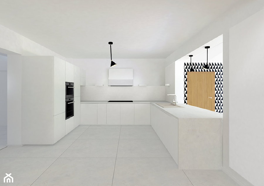 Projekt wnętrz Lipowa - Kuchnia, styl minimalistyczny - zdjęcie od Pracownia Projektowa Architektury Krajobrazu Januszówka