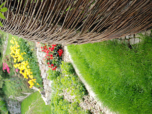 Ogród z altaną - Średni ogród za domem, styl nowoczesny - zdjęcie od Pracownia Projektowa Architektury Krajobrazu Januszówka